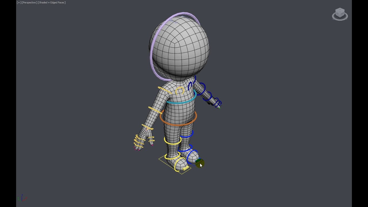 Cute Stickman In A-Pose CAT Rig 3D Model
