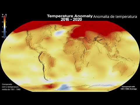 Aquecimento Global de 1880 a 2022