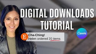 How To Make Digital Downloads For Etsy, Sell Canva Templates (Etsy Beginner Tutorial)