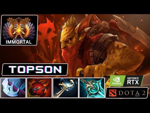 Dota 2 Ranked - Topson Bounty Hunter MID is broken