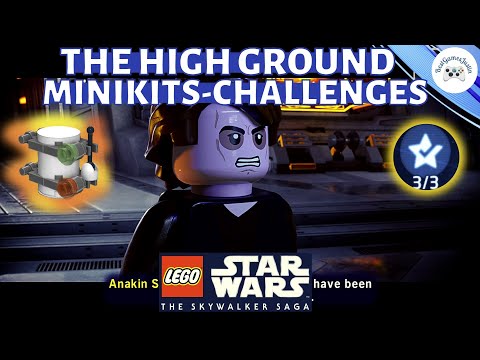 The High Ground 100% Walkthrough LEGO Star Wars Skywalker Saga. All MINIKITS, CHALLENGES, BRICKS