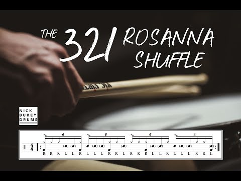 The 321 Rosanna Shuffle (Part 3) - Drum Lesson By Nick Bukey