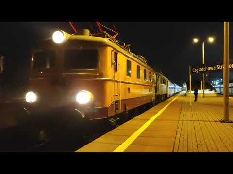 EP05-23+EP08-009 ze składem TLK 61100/1 ,,Orzeszkowa" w późny wieczór