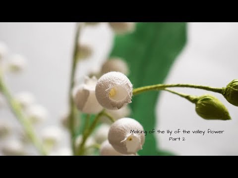 Making of the lily of the valley paper flower part 2