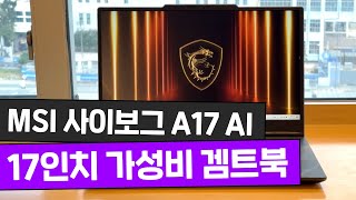 가성비 높~게 즐기는 17인치 겜트북의 품격, Msi 사이보그 A17 Ai B2hwfkg-r7[노리다]