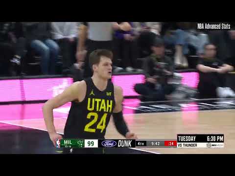 Jordan Clarkson 12 pts 5 reb 5 ast vs Milwaukee Bucks | 2024-02-04