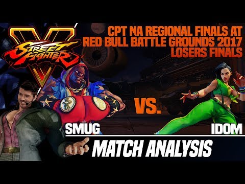 SFV Match Analysis: RBBG 2017 CPT NA Regional Finals LOSERS FINALS - Smug vs. Idom