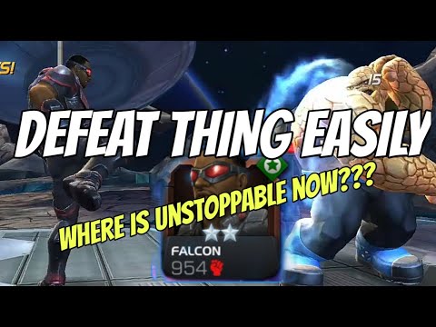 How To Defeat Thing Easily | Falcon Vs Thing - Marvel Contest of Champions