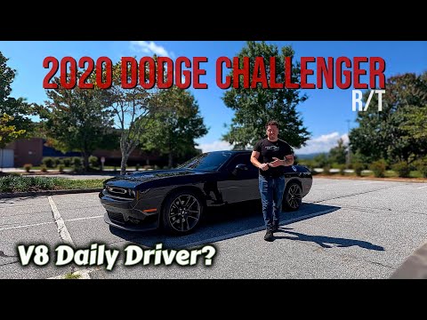2020 Dodge Challenger R/T Review | Pitch Black Muscle Car with HEMI Power & Classic Design