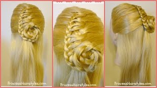 Cornucopia Braid Half Up Hairstyle, Princess Hairstyles