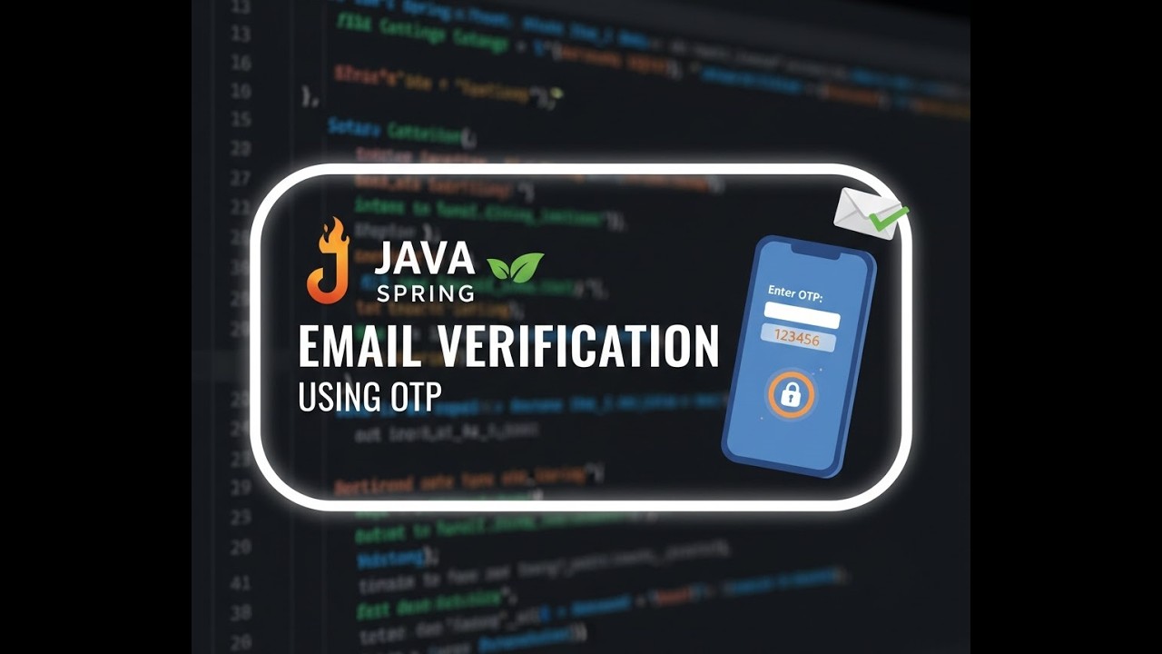 Email Verification using OTP Gmail - One Time Password in Java