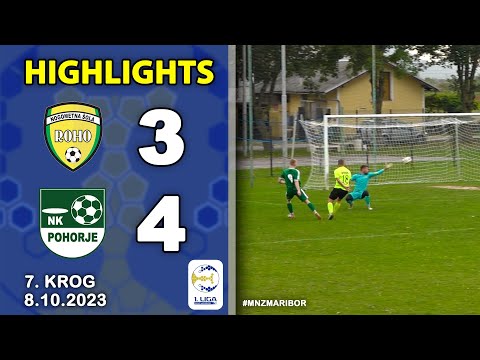 Highlights: NŠ ROHO 3 : 4 NK POHORJE | 1. ČLANSKA LIGA