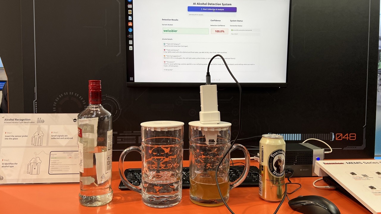 Electronic Nose Demo with Gas Sensors and TinyML