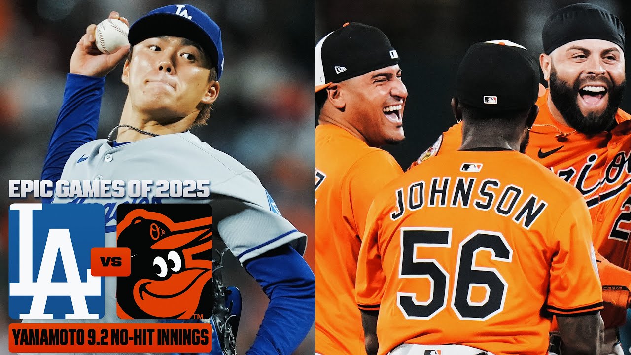FULL GAME: Yamamoto 8.2 no-hit innings before Orioles orchestrate EPIC comeback on 2,131 anniversary