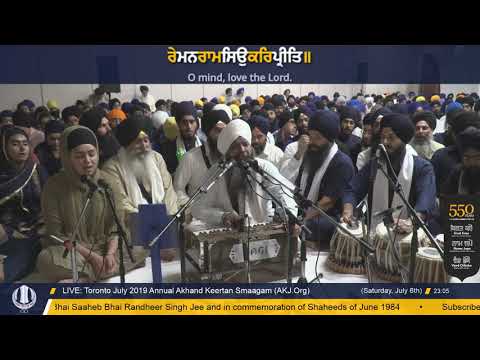 124 Toronto July 2019 Raensabaayee Keertan - Bhai Ravinder Singh Jee Delhi