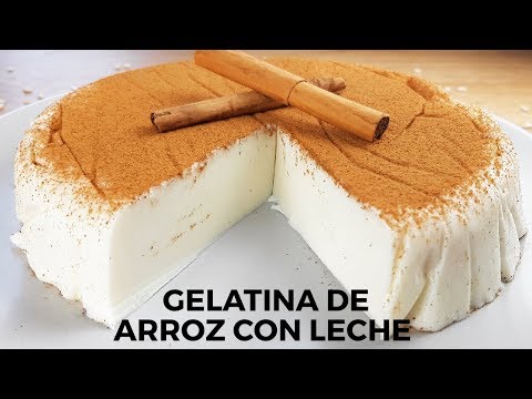 GELATINA con sabor ARROZ CON LECHE (una forma diferente)