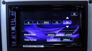 How to do set the clock on your Pioneer AVH radio