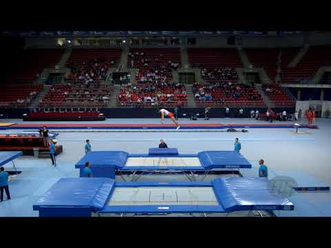 AGHAMIROV Ruslan (AZE) - 2017 Trampoline Worlds, Sofia (BUL) - Qualification Trampoline Routine 1