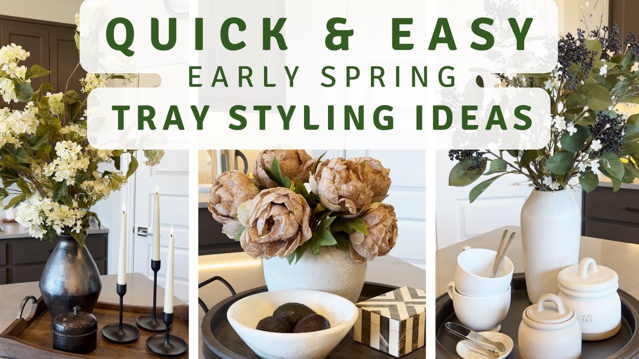 3 Simple & Elegant Tray Styling Idea | For Coffee Tables & More!