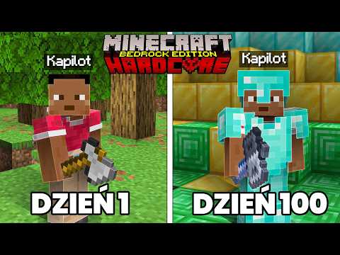 100 DAYS in MINECRAFT BEDROCK HARDCORE