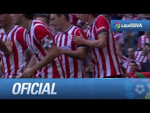 Golazo de Aduriz (1-0) en el Athletic Club - Sevilla FC