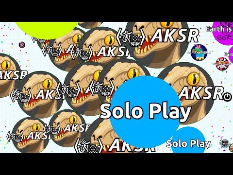 INSANE REVENGE! PLAYING AGARIO SOLO AGAINST TEAMS & BOTS ( Agar.io Solo Gameplay )