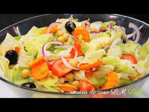 ENSALADA DE GARBANZOS FÁCIL Y RÁPIDA / QUICK AND EASY CHICKPEA SALAD