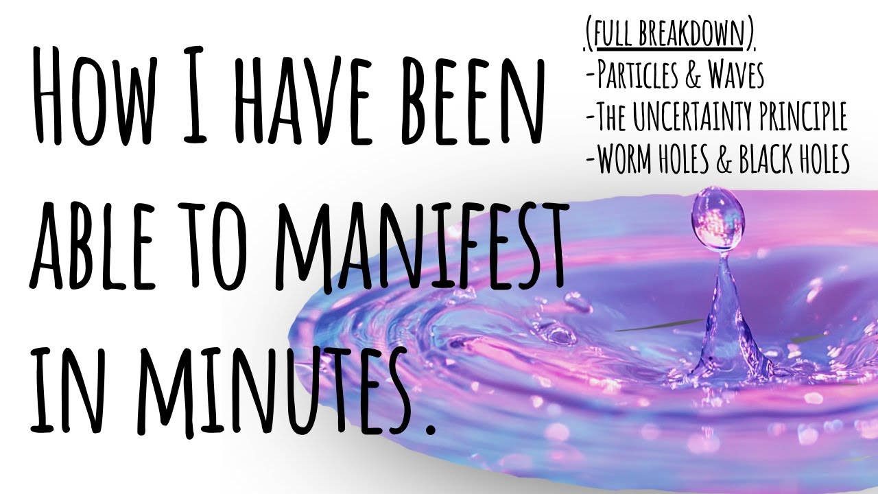 Receive your manifestation as fast as possible by quickly collapsing a particle into a wave.