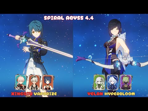C6 Xingqiu Vaporize  & C0 Yelan Hyperbloom / Spiral Abyss 4.4 / Genshin Impact