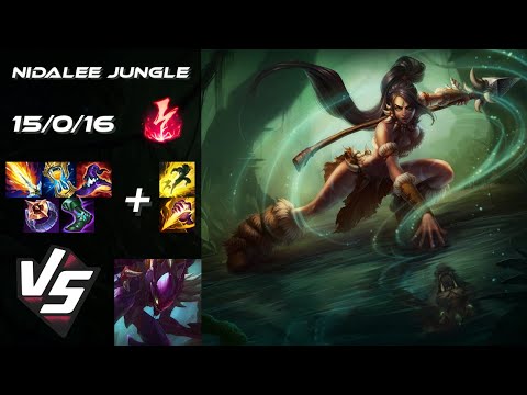 JUNGLE Nidalee vs Kha'Zix - EU Grandmaster Patch 14.18