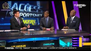 Antawn and Worthy on Jeremy Lin | 3.3.15 - Lakers vs Hornets
