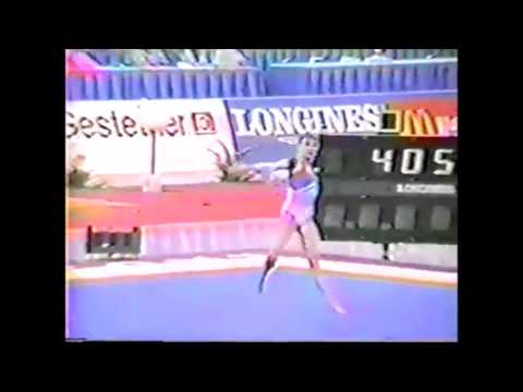 405 3rd ROM TC Maria Neculita FX Compulsories   1991 World Gymnastics Championships   9 812