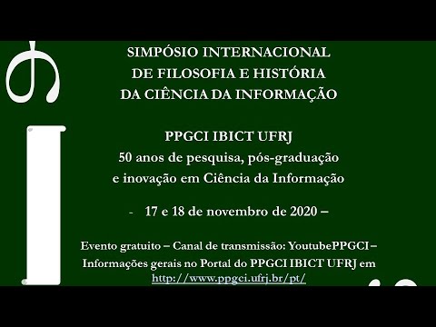 Simpósio internacional de filosofia e história da Ciência da Informação