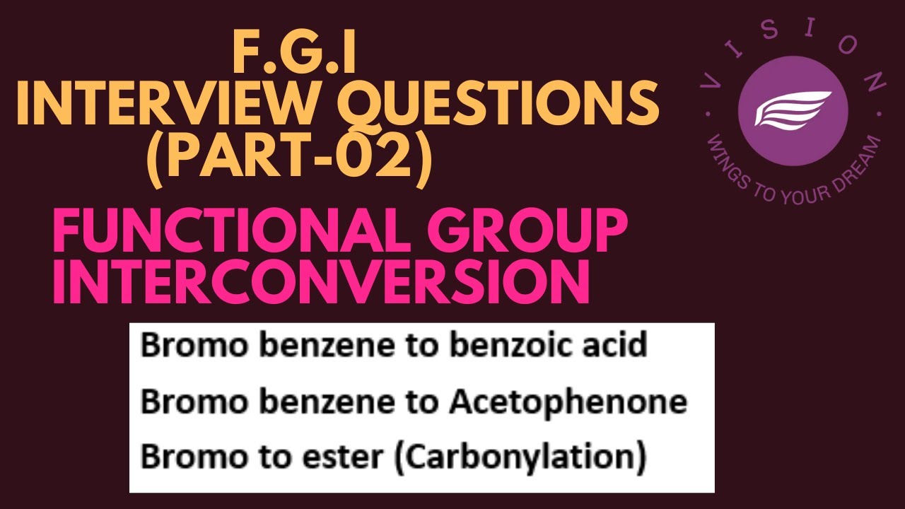 Important Functional group conversion for interviews|R&D|organic chemist