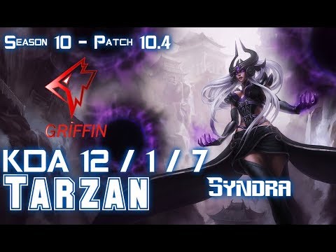 GRF Tarzan SYNDRA vs APHELIOS Bot - Patch 10.4 KR Ranked