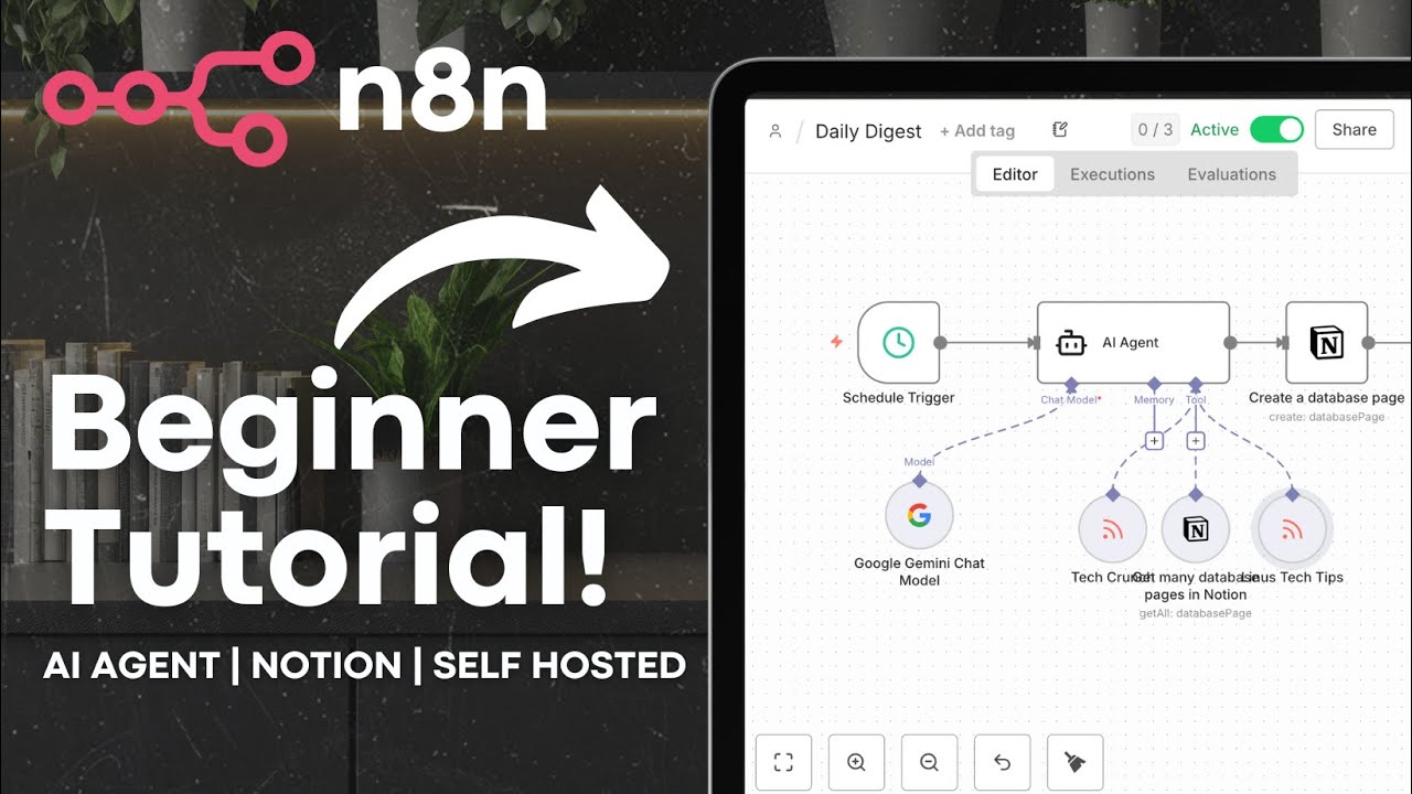 EASY Self-Hosted n8n Tutorial | Automate AI Agents, Notion & More!