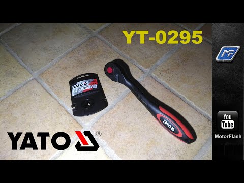 Трещотка YATO 1/2", 257 мм, 72 зубца (YT-0295) Трещотка YATO 1/2", 257 мм, 72 зубца (YT-0295)