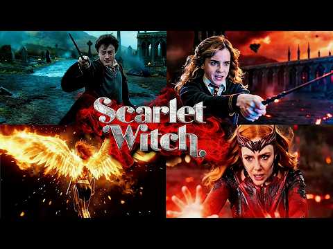 Scarlet Witch VS Harry Potter, Hermione, Dumbledore & Jean Grey