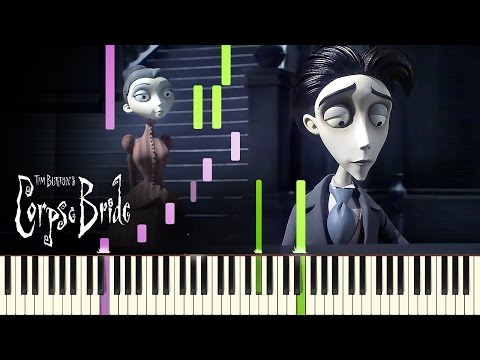 [PIANO TUTORIAL] "Victor's Piano Solo" - Tim Burton's Corpse Bride (Piano Cover, Synthesia, Movie)