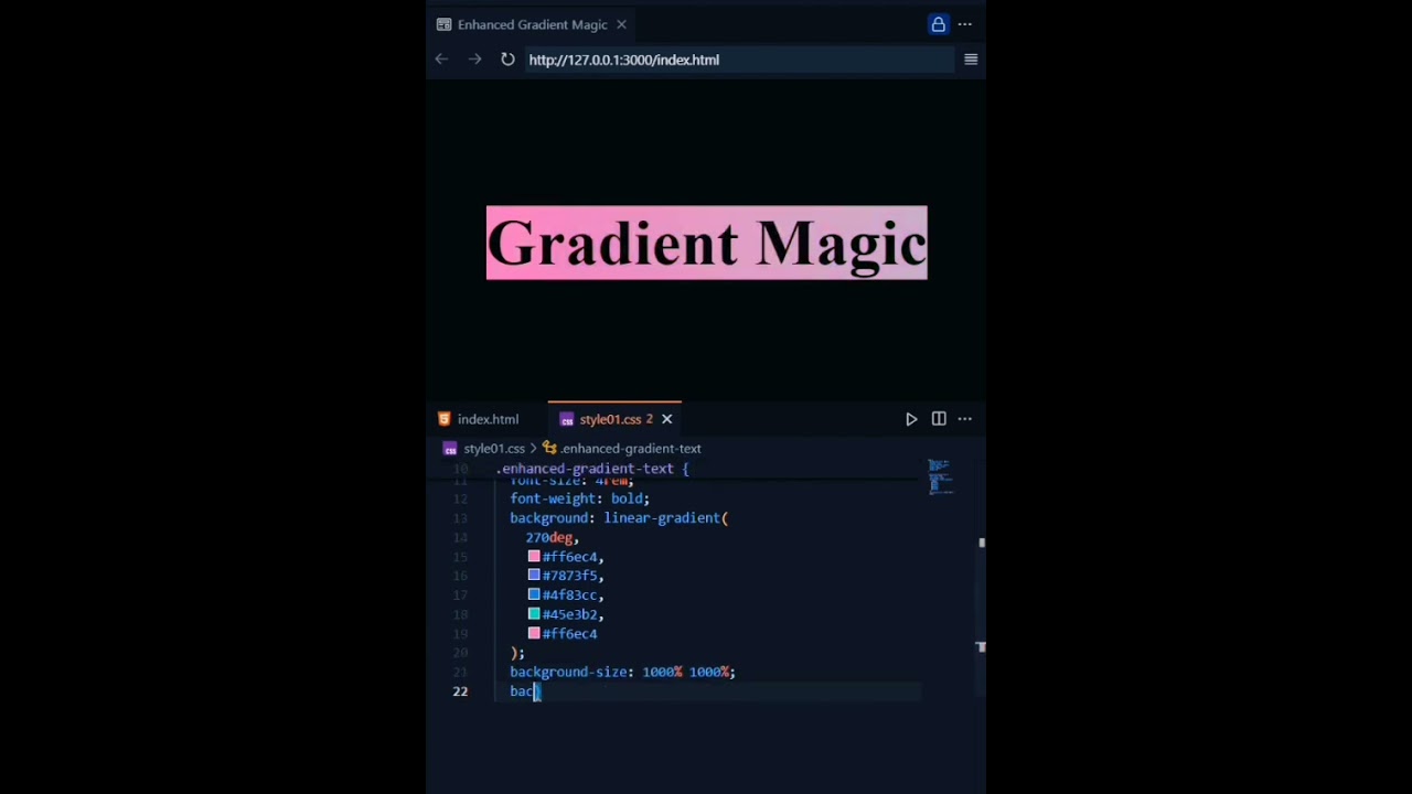 🎨 Enhance Your Website with a Stunning Animated Gradient Text Effect! 🌈