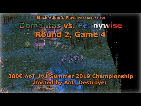 Summer 2019 Championship, R2 - Domantas vs. Pennywise, Game 4 - Age of Mythology: The Titans