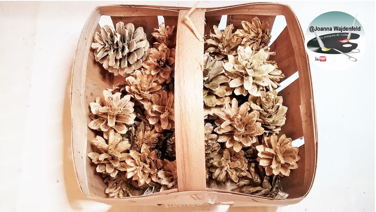 Jak wybielić szyszki [HOW TO WHITEN CONES] - Pomysły plastyczne DiY