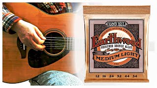 Video thumbnail for Ernie Ball 2146 Earthwood Phosphor Bronze (12-54) | REVIEW by Alexander Guitar