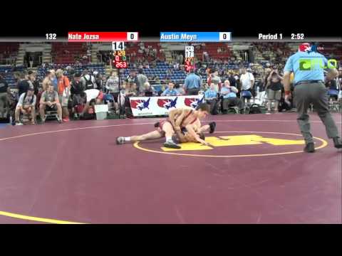 Junior 132 - Nate Jozsa (Illinois) vs. Austin Meyn (Louisiana)