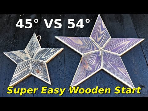 How to Make a Wooden Star With 54° Cuts