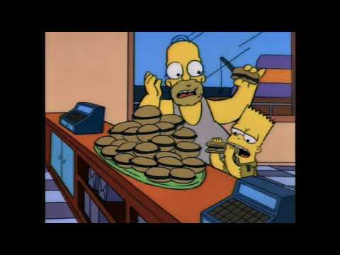 The Simpsons - 700 Krusty Burgers (Full Scene, High Quality)
