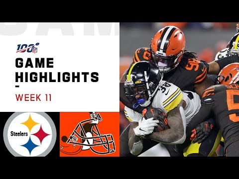 Steelers vs. Browns Week 11 Highlights | NFL 2019