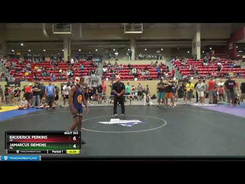 93 Lbs Round 2 - Broderick Perkins, OK Vs JaMarcus Siemens, OK 25ed