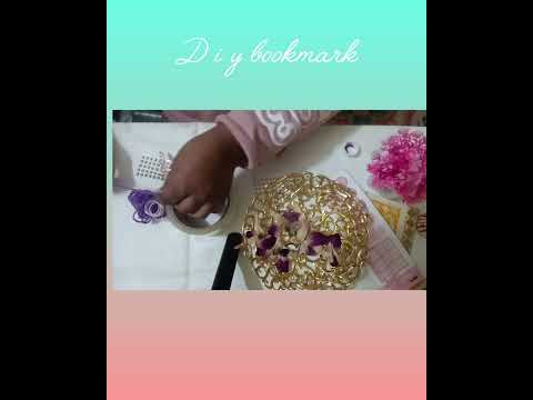 DIY bookmark with dry flower 🌹🌻 