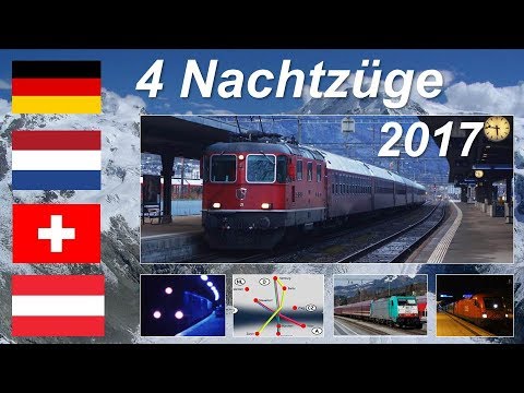 Nachtzug-Überblick Rhein/Alpen Anfang 2017: CNL wird ÖBB, Schweiz-Turnuszug neu, Skizüge Niederlande